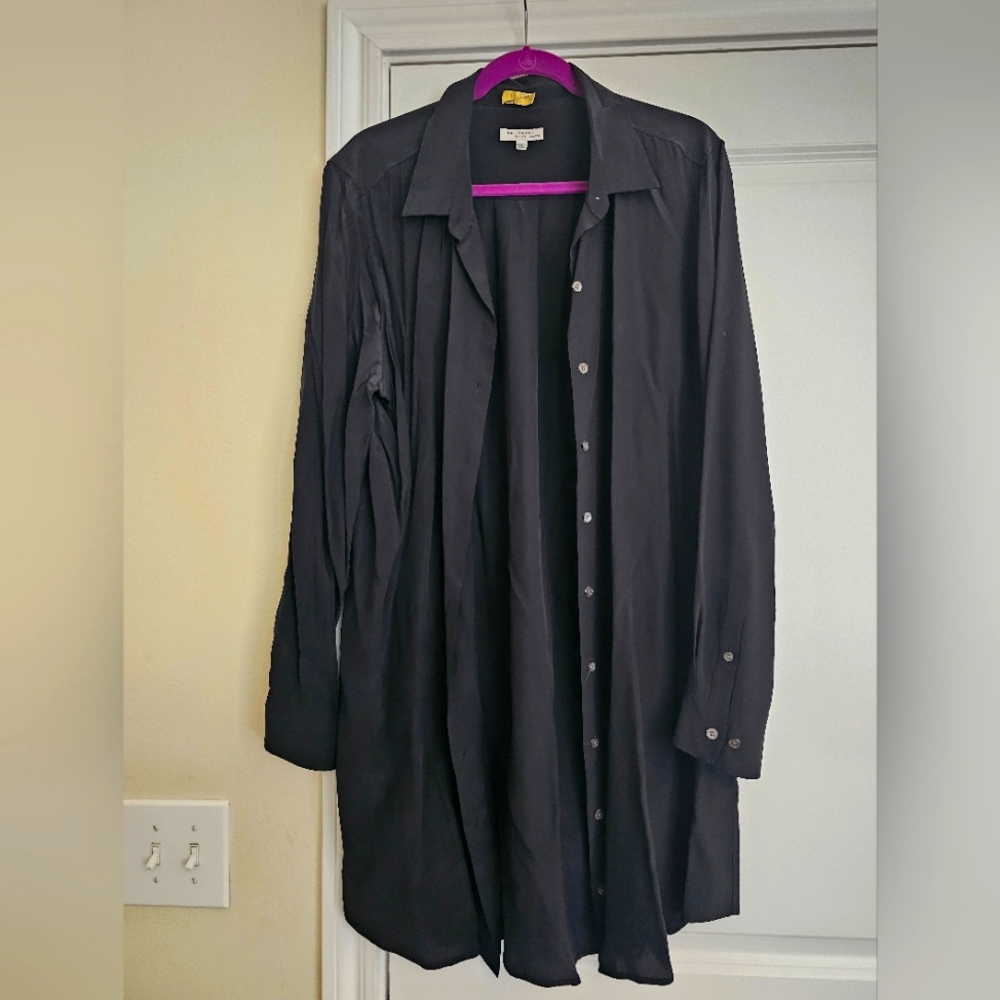 Equipment Silk Collared Dress For Sale, Size XXL